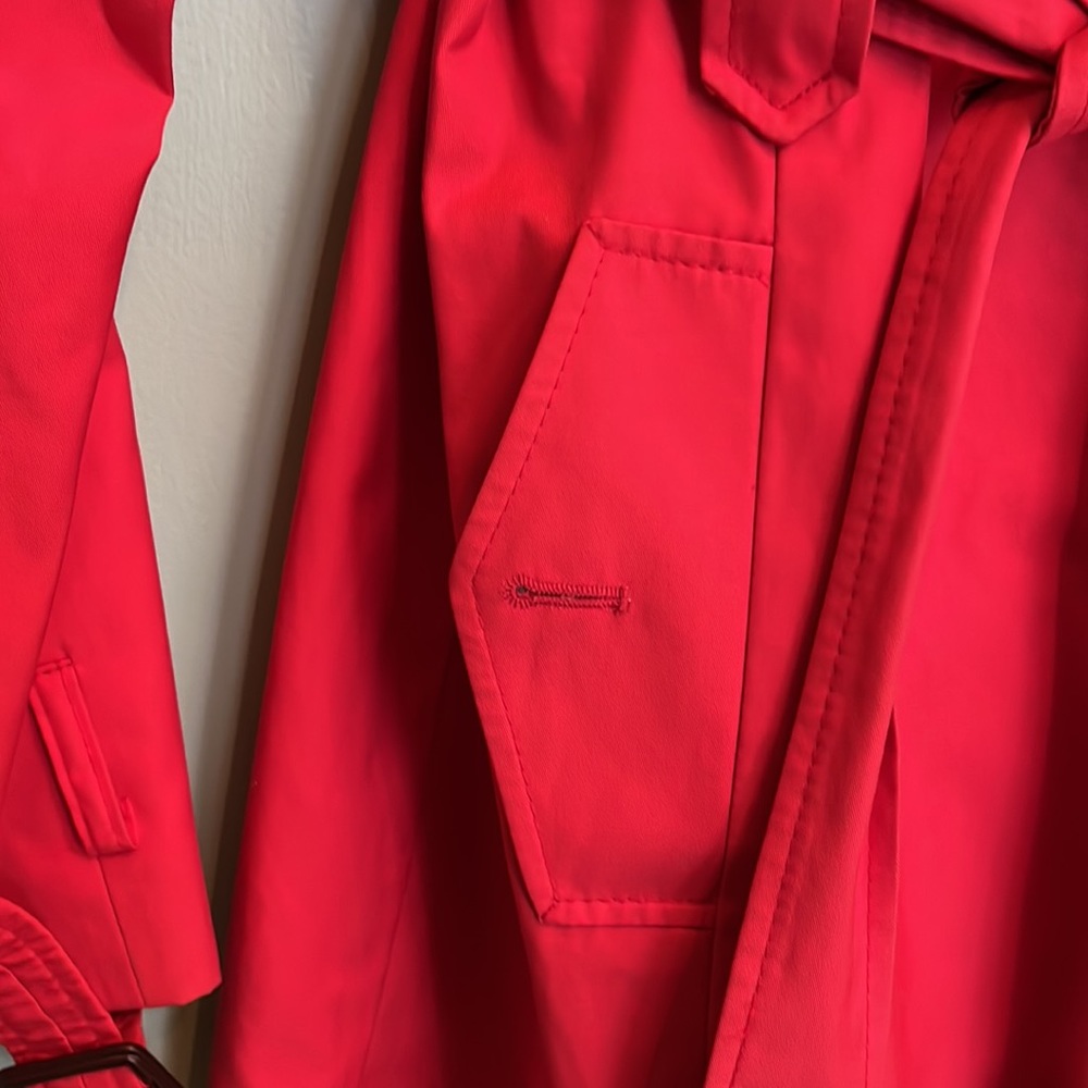 Coral red, Tommy Hilfiger, large spring coat - Picture 5 of 6